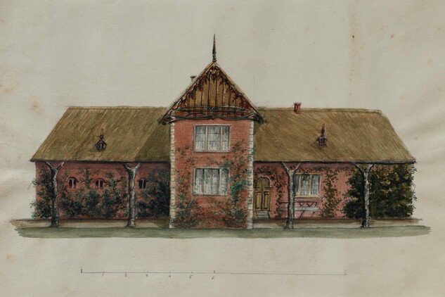 Swiss Cottage, painted by Princess of Auersperg | © NO CC Licence